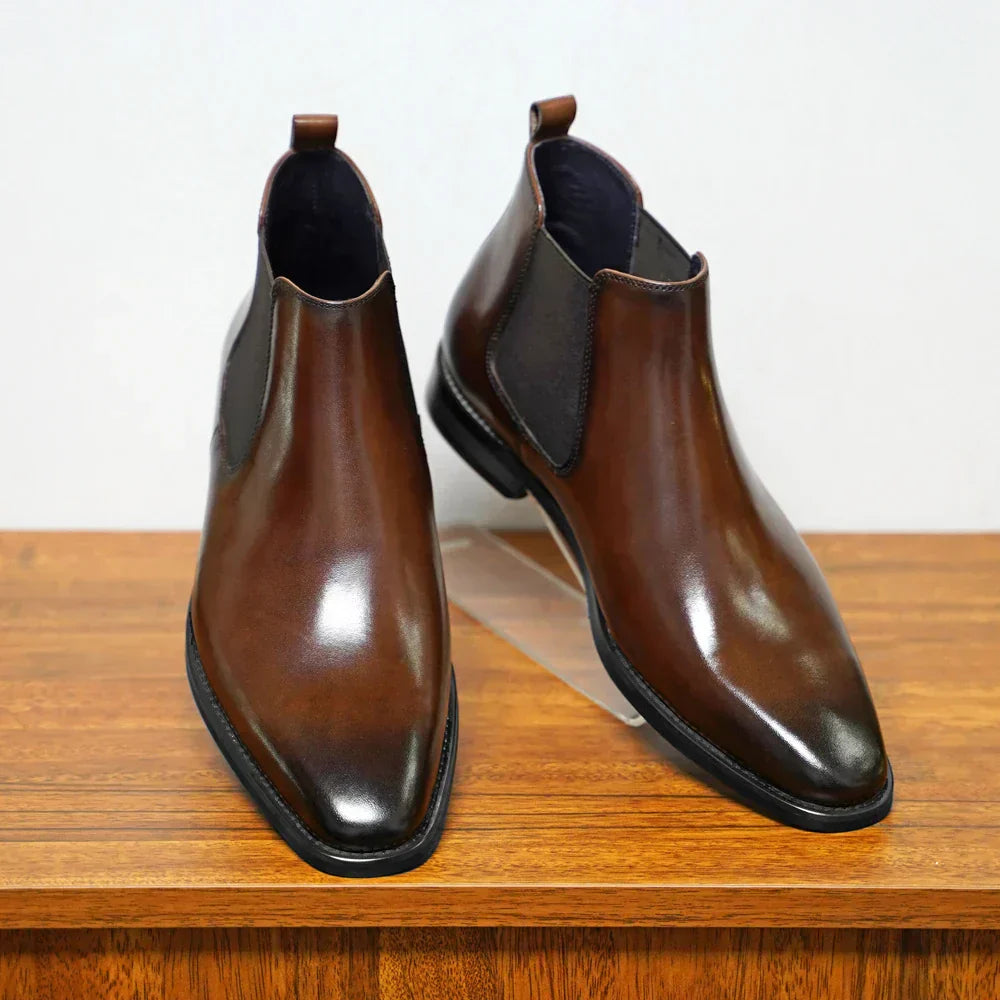 Brian™ | Sofistikerade Chelsea boots i läder